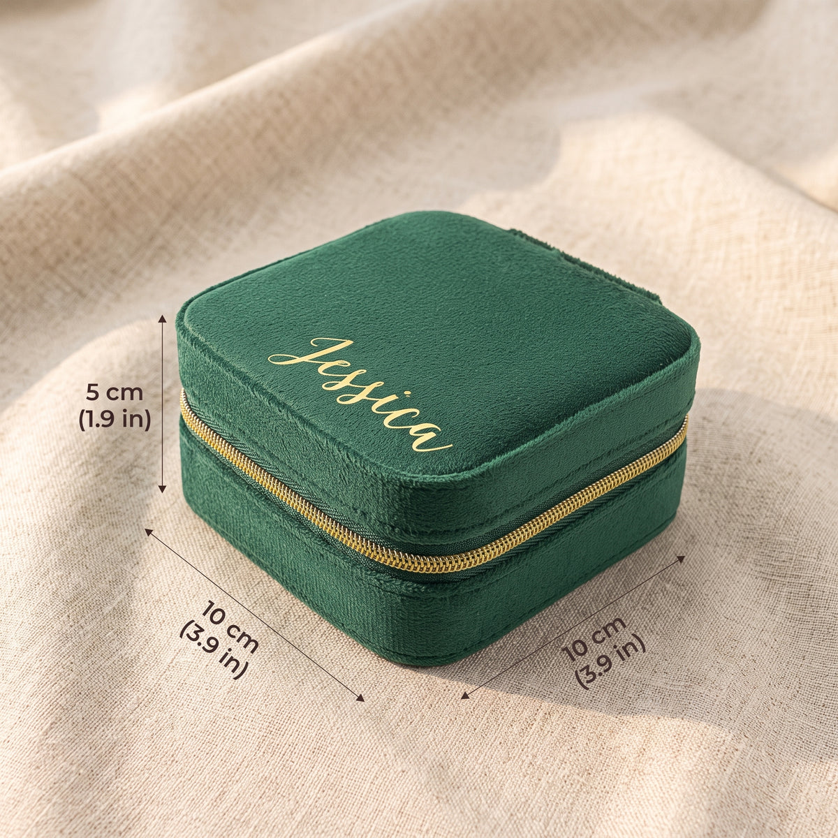 Personalized Travel Jewellery Case| Custom Name Bridesmaid Gift | Wedding Favour / Birthday / Mother's Day