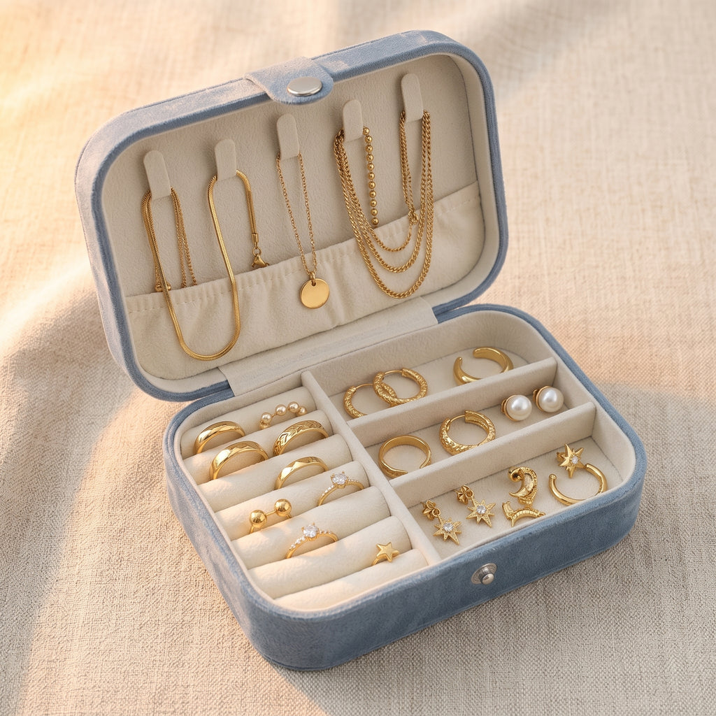 Personalised Rectangle Velvet Jewellery organiser, Store - Earrings & Necklaces, Bridesmaid