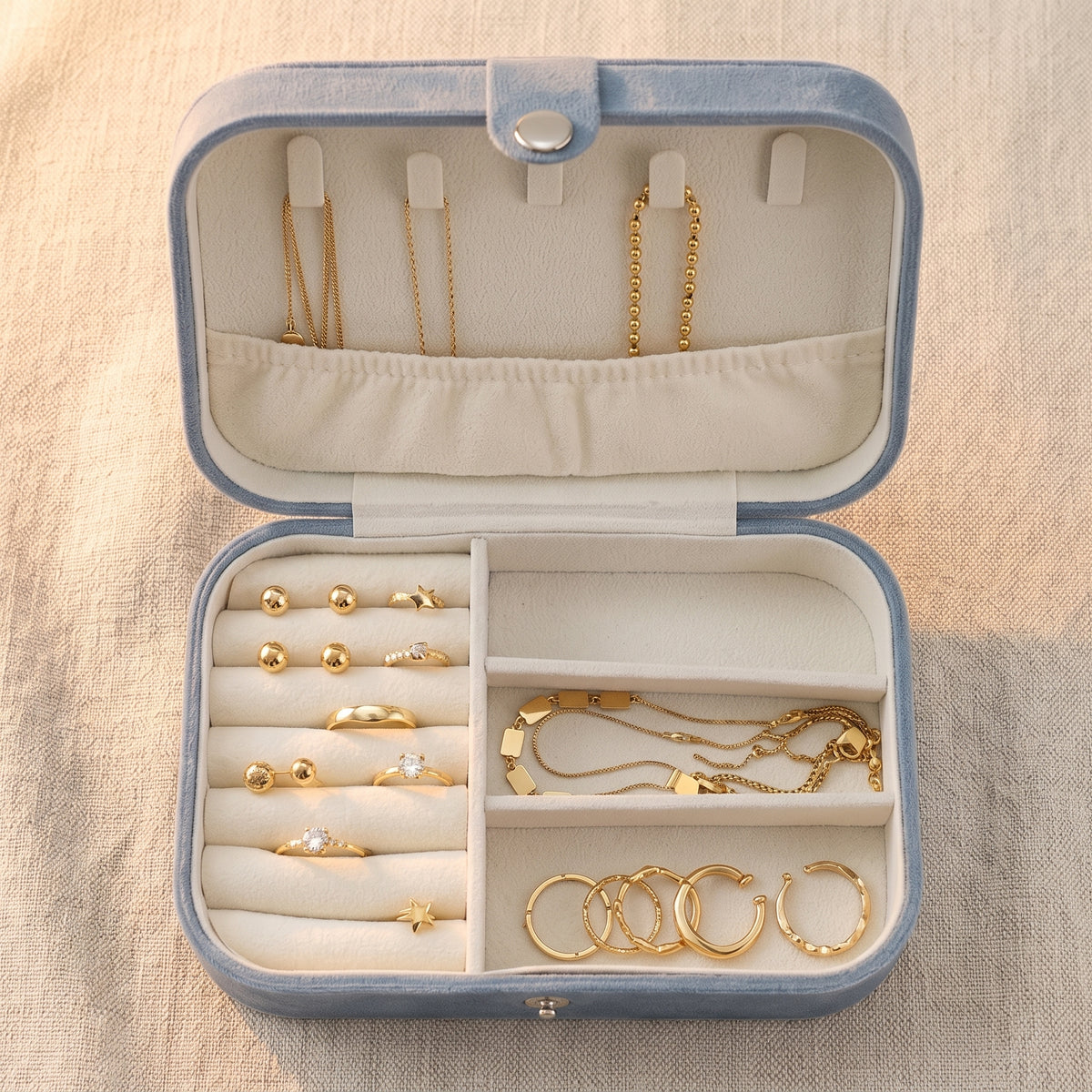 Personalised Rectangle Velvet Jewellery organiser, Store - Earrings & Necklaces, Bridesmaid