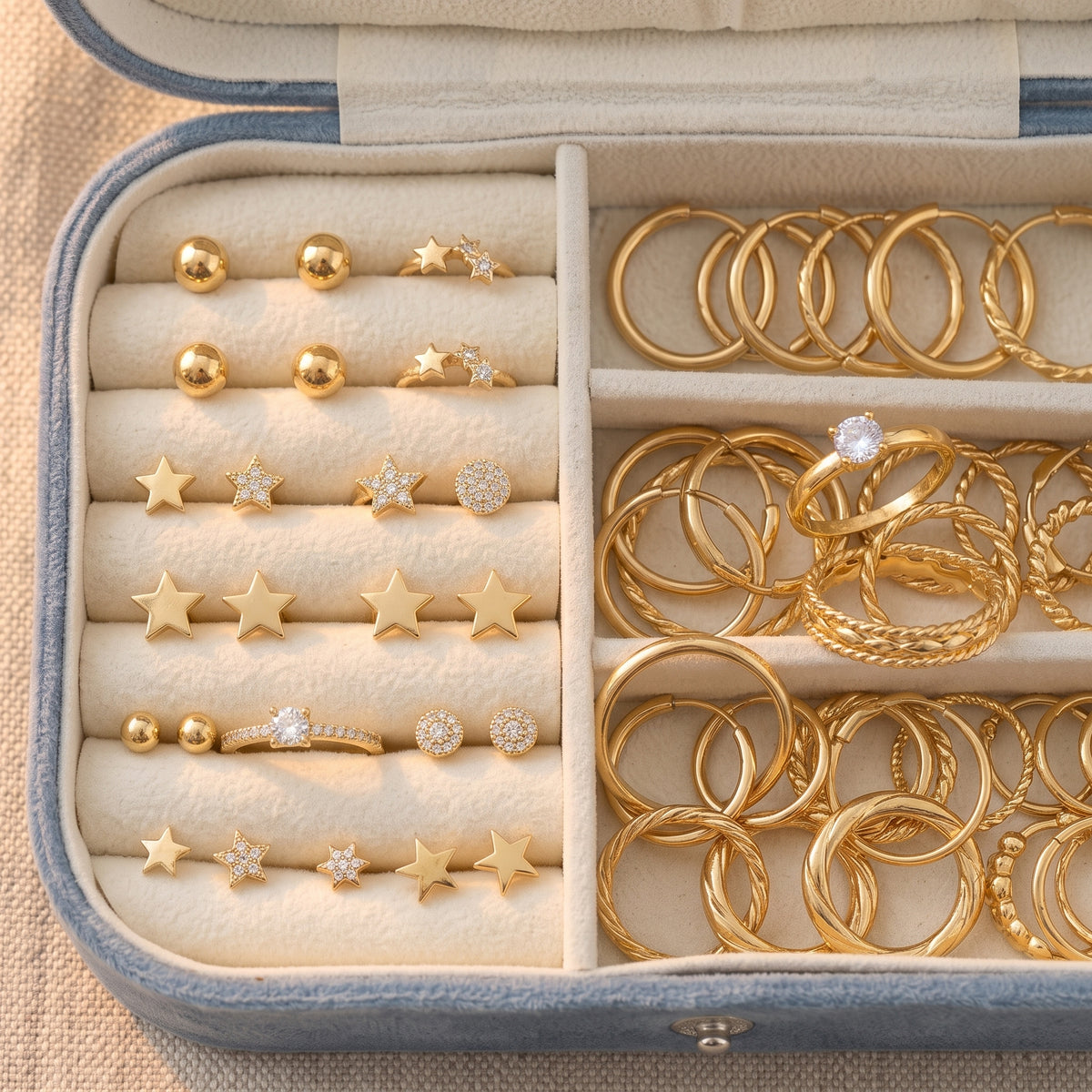 Personalised Rectangle Velvet Jewellery organiser, Store - Earrings & Necklaces, Bridesmaid
