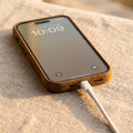 Personalized Crazy Horse Leather iPhone 16 Case: Engraved Shockproof Cover