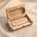 Personalised Wooden USB Drive with Engraved Gift Box | Custom Type-C Memory Stick