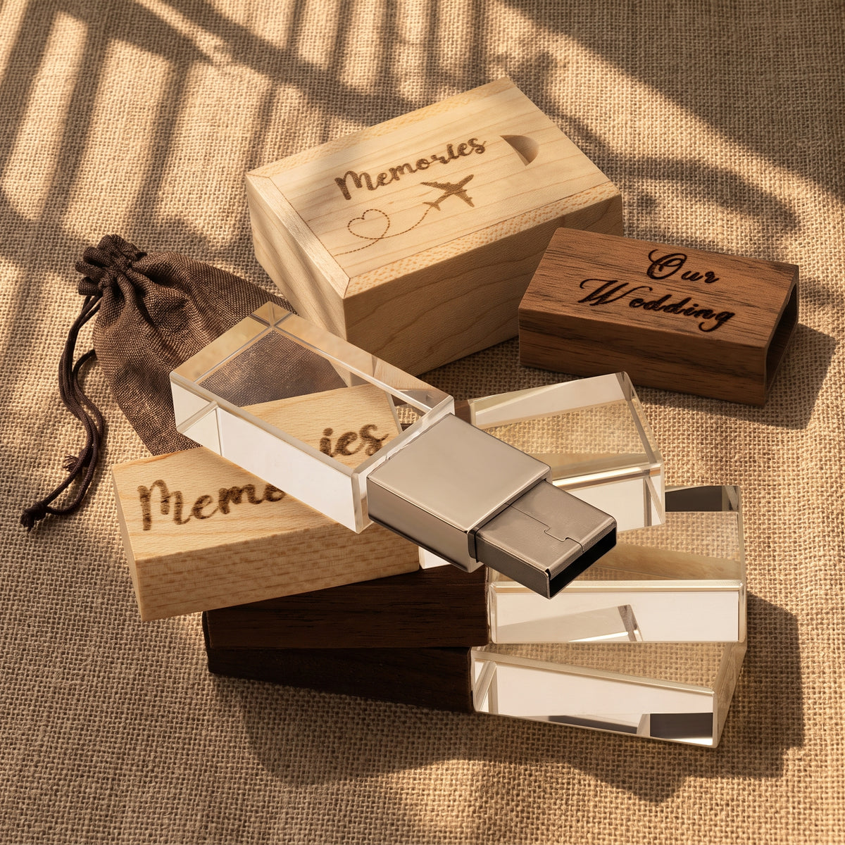 Personalized Wood USB 3.0 Drive with Engraved Box
